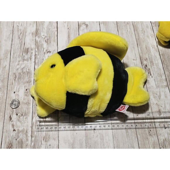 Ty Beanie Babies Bubbies Plushies Black & Yellow Stuffed Toy Rare - Picture 9 of 12